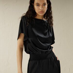 Lily Silk - Peplos Shirt.  Size Large